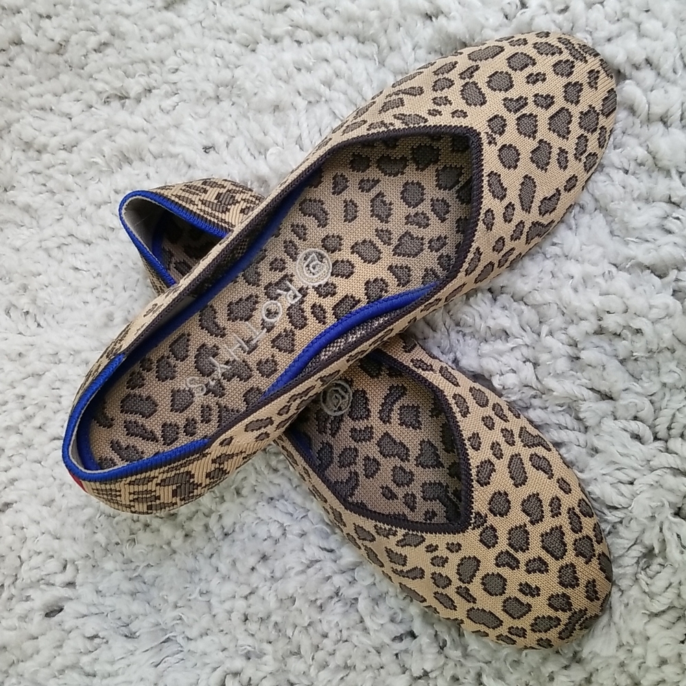 Rothy's The Flat Cheetah Print Women's Size 9